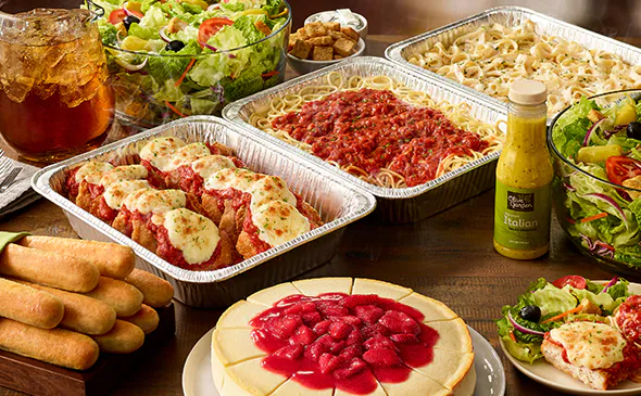 Olive Garden Menu with Prices 2025 3 Chicken Parmigiana Combination (Serves 8 - 14)