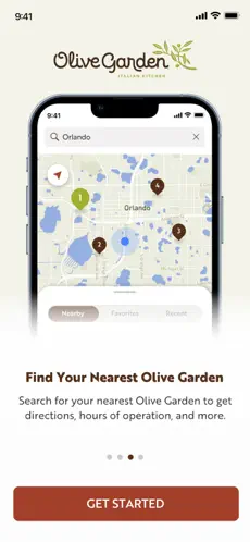 Olive garden App mobile application