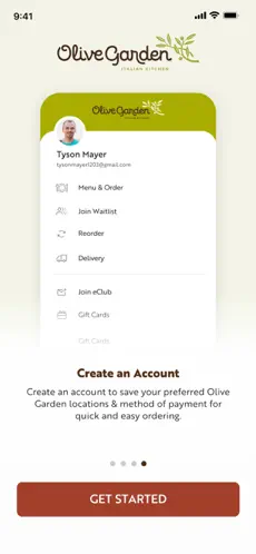 Olive garden mobile app