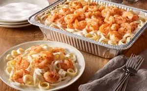 Olive Garden Menu with Prices 2025 145 Shrimp Alfredo (Serves 4 – 6)