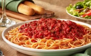 Olive Garden Menu with Prices 2025 52 Spaghetti with Marinara (V)