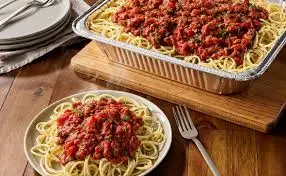 Olive Garden Menu with Prices 2025 17 Spaghetti with Meat Sauce (Serves 4 - 6)
