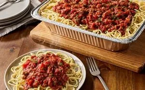 Olive Garden Menu with Prices 2025 147 Spaghetti with Meat Sauce (Serves 4 – 6)