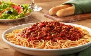 Olive Garden Menu with Prices 2025 51 Spaghetti with Meat Sauce